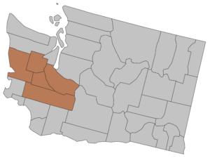 Washington State with counties of Thurston, Lewis, Pierce, Grays Harbor, and Mason highlighted. We can help you know your options.